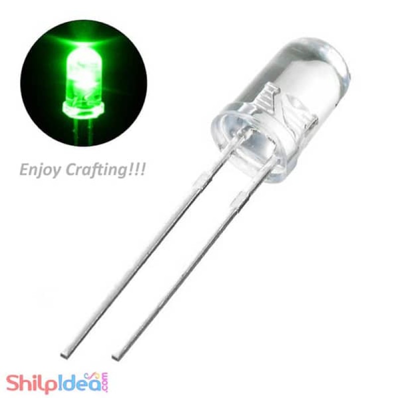 5mm Clear Lens LED Green